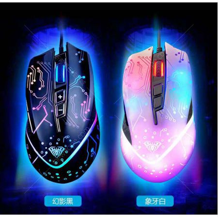 狼蛛 F805 游戲鼠標(biāo) 黑色 USB筆記本臺(tái)式電腦 CFLOL吃雞電競(jìng)發(fā)光鼠標(biāo)