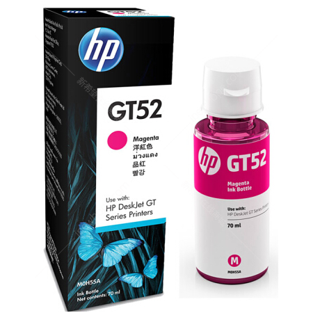 惠普HP M0H55AA GT52品紅色原裝墨水瓶(適用于HP Tank518 511 519 418 419 310 318)