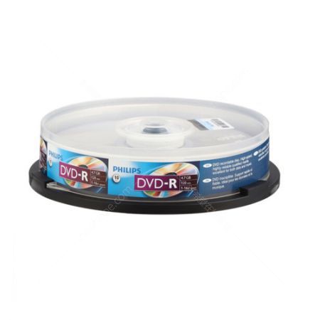 飛利浦 DVD-R空白光盤 16X 4.7G 10片桶裝