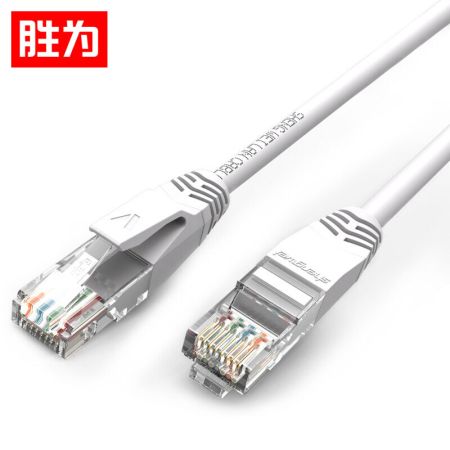 勝為 LC-2050H 超五類百兆網(wǎng)線 彩色純無氧銅網(wǎng)線成品網(wǎng)絡(luò)跳線高速寬帶線網(wǎng)線 白色 5米 