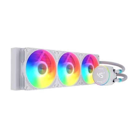 雅浚 GA5 360 一體式CPU水冷散熱器 積木風(fēng)扇ARGB 白色