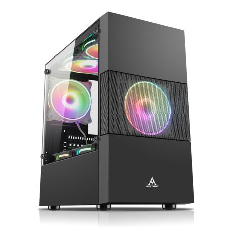 黑石塔 追光者 支持M-ATX/ITX主板320cm長顯卡 機(jī)箱 黑色