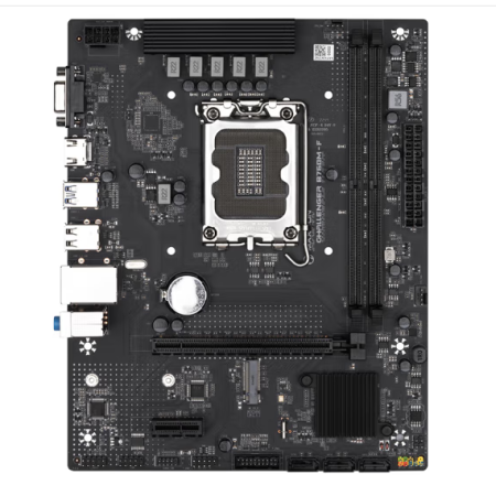 銘瑄（MAXSUN）MS-挑戰(zhàn)者B760M-F 電腦游戲主板支持 CPU 12400/12400F（Intel B760/LGA 1700）