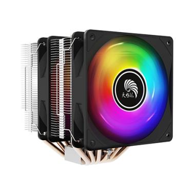 天極風(fēng)G6 彩燈 雙塔六銅管CPU風(fēng)冷散熱器（Intel/AMD多平臺(tái) 兼容12代和13代）