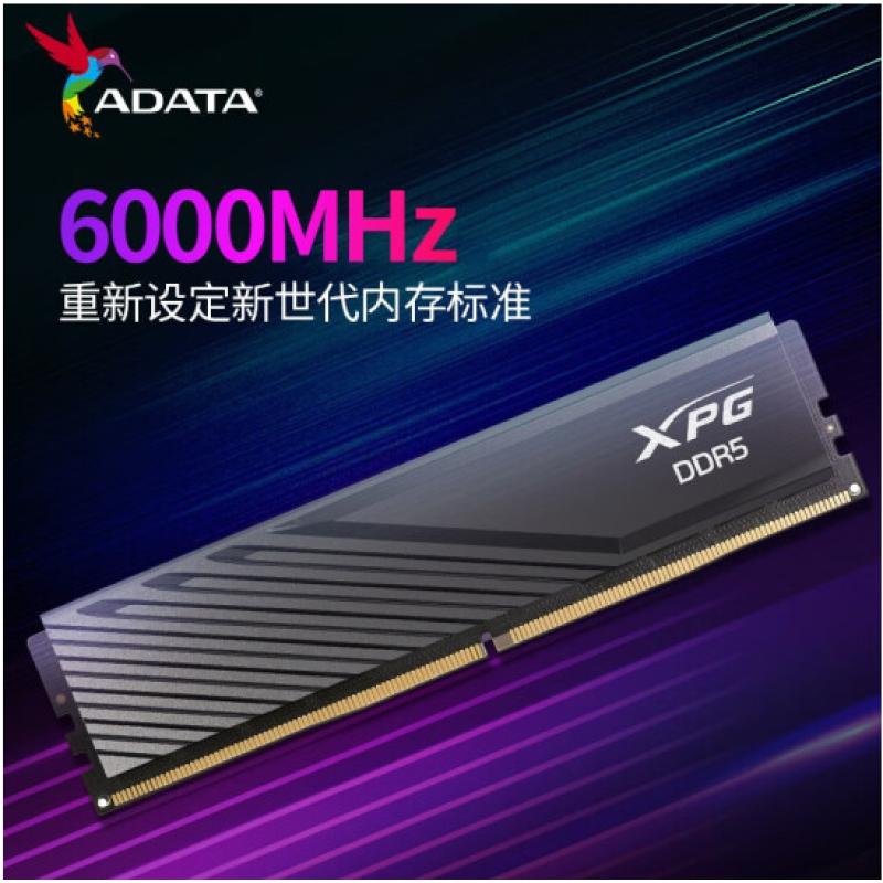 威剛DDR5  XPG 威龍D300 32G 6000 黑色 C30 海力士M-die顆粒 臺(tái)式機(jī)內(nèi)存