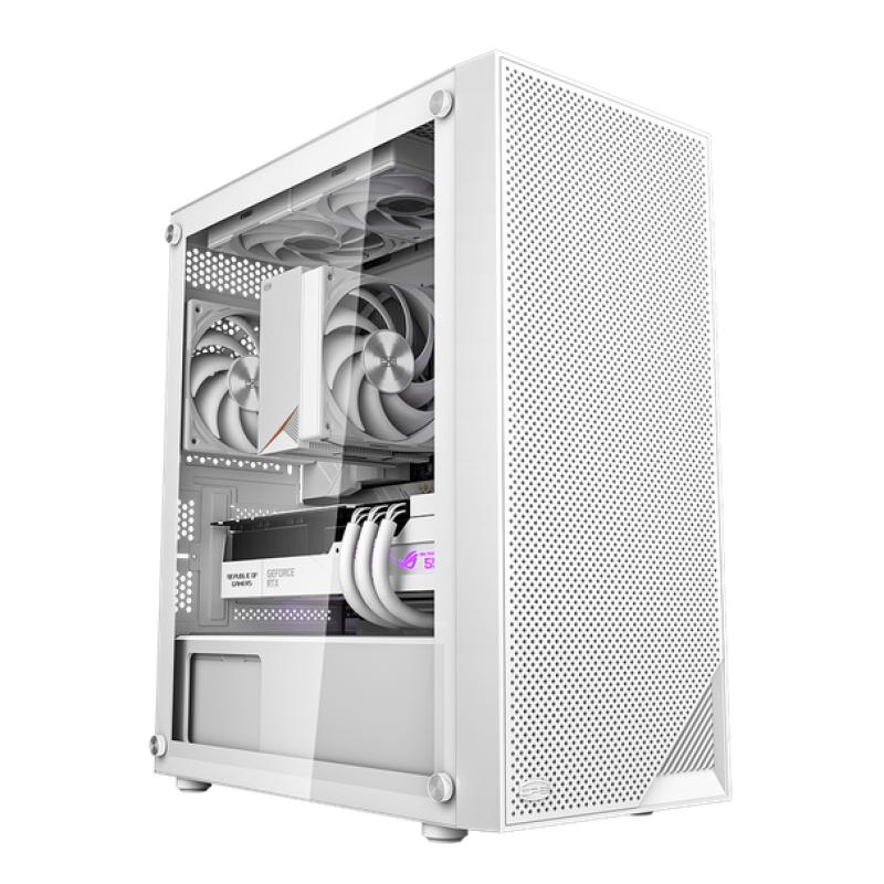 超頻三（PCCOOLER）風(fēng)華C3-B310 白色 電腦機箱（M-ATX/顯卡限長35CM/鋼化玻璃側(cè)透）
