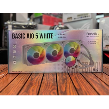 雅浚BA5 白色ARGB360水冷 