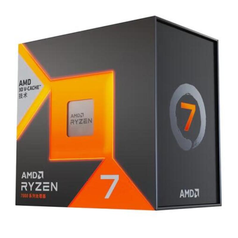 AMD銳龍R7 7800X3D(8大核16大線程 104MB/120W游戲緩存加速頻率至高5.0Ghz AM5) 盒裝CPU