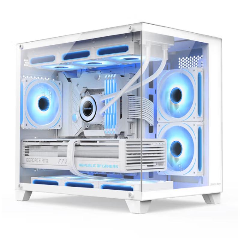 航嘉（Huntkey）S960-X暴風雪 全景版 白色 海景房機箱