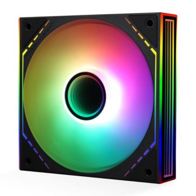 利民（Thermalright）TL-M12-S 12CM 性能級(jí)風(fēng)壓扇 1500R轉(zhuǎn)速PWM TL-M12-S黑框黑葉 光圈風(fēng)扇工包