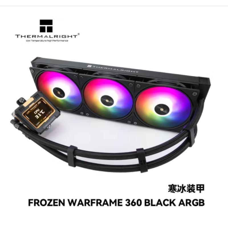 利民 FROZEN WARFRAME 360 黑色 ARGB寒冰裝甲 模塊化液晶方屏一體式水冷 工包