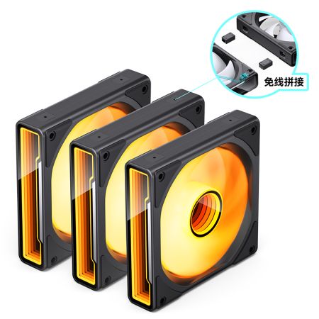 JONSBO/喬思伯 ZK-120機(jī)箱風(fēng)扇黑 ARGB