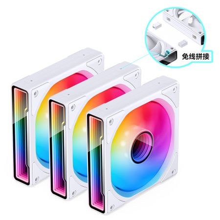 JONSBO/喬思伯 ZK-120機(jī)箱風(fēng)扇白 ARGB