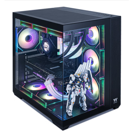 Thermaltake（Tt）鋼影 透EX 海景房機箱 黑色（支持 ATX/Type-c/360/4090 )