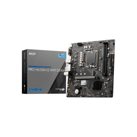 微星（MSI）PRO H610M-G WIFI DDR4主板 支持CPU 12400F/12490F/13400F (INTEL H610/LGA 1700)