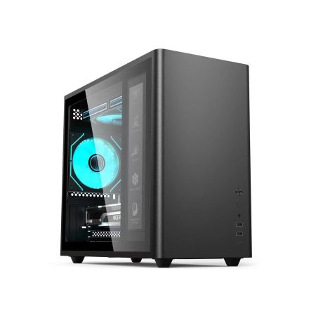碩一U350PRO黑 臺(tái)式機(jī)ITX/MATX板電競(jìng)高顏值辦公主機(jī)箱 240水冷桌面箱