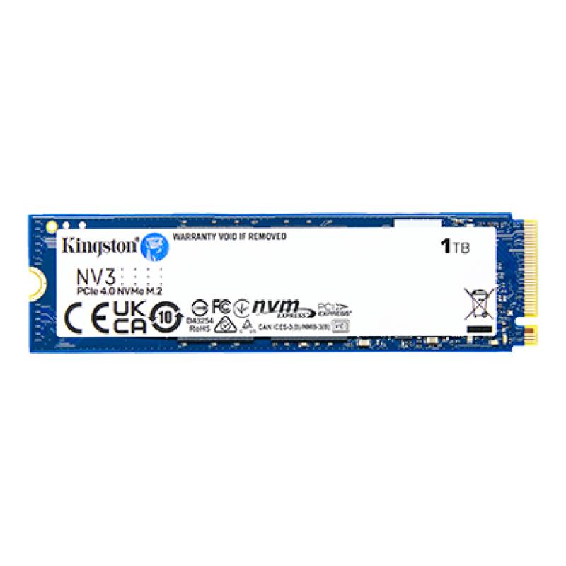 金士頓(Kingston) NV3系列 1TB M.2接口 NVMe協(xié)議 四通道PCIe4.0 固態(tài)硬盤 SNV3S/1TB