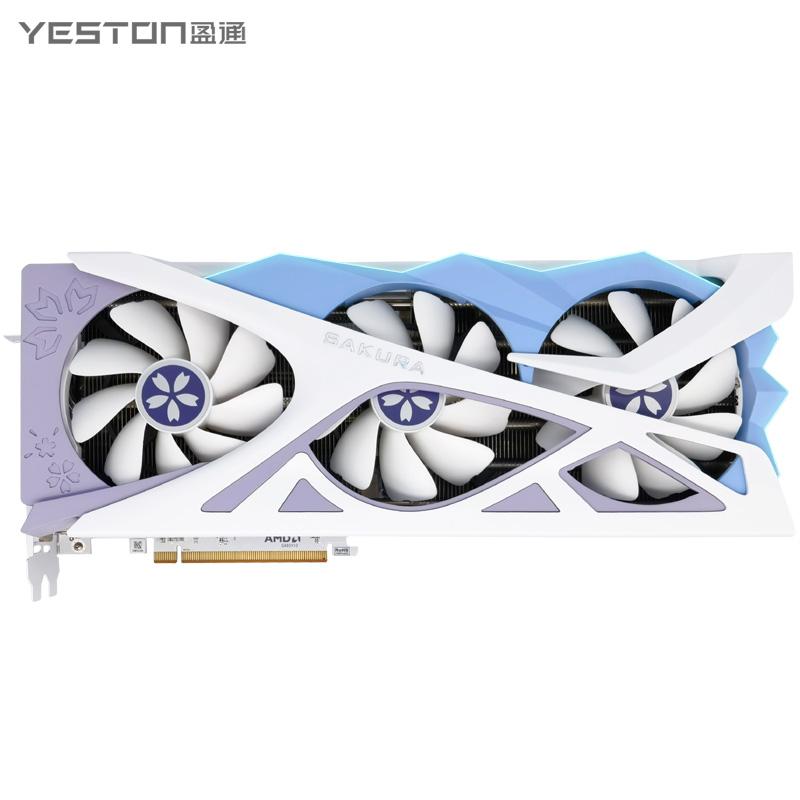 盈通（yeston）AMD RADEON RX7800XT-16GD6 櫻瞳花嫁顯卡(白色)