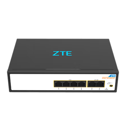 中興ZXSLC SE1006P2ET 6口POE交換機(jī) ZTE中興4個(gè)百兆POE端口+2個(gè)百兆上行電口，PoE滿載63.2W 內(nèi)置電源 SE1006P2ET