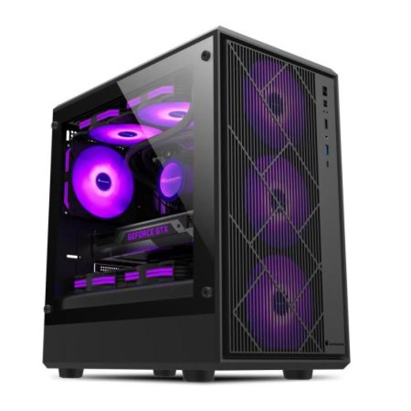 富士康：曠野240（黑色），支持240水冷，帶TYPE-C接口，MATX主板，卡扣側(cè)板，顯卡限長(zhǎng)32厘米，
