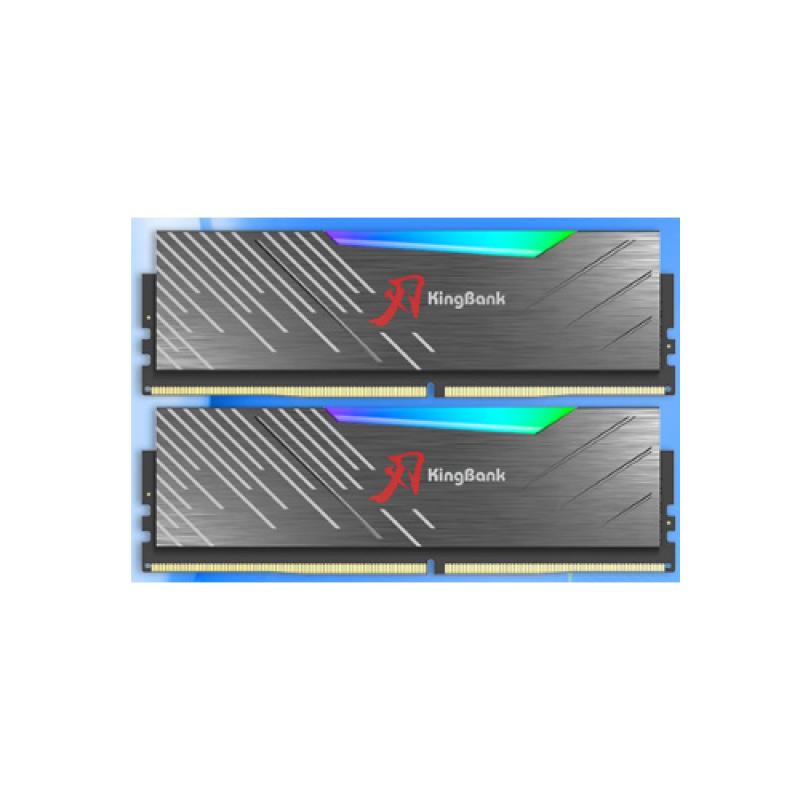 金百達(dá) 黑刃RGB 32GB(16GBX2)套裝DDR5 6000 臺(tái)式機(jī)內(nèi)存條 海力士M-die 顆粒 C30 黑色