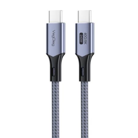 唯格V-U413 USB-C 3.2Gen2 20G 多功能音視頻線 3米，材質(zhì)：防火外被灰棉網(wǎng)     帶EMARK芯片        輸出最大功率：100W 傳輸速度：20G Mbps     分辨率：8K60Hz視頻傳輸      0