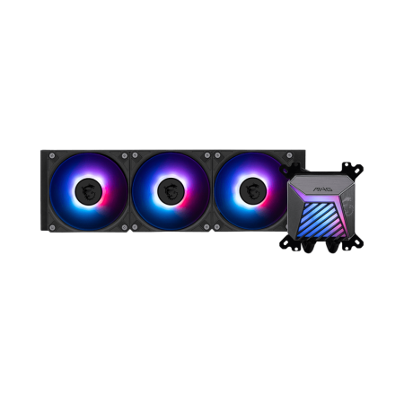 微星（MSI）MAG CORELIQUID A15 360黑色一體式CPU水冷散熱器 多平臺(tái)扣具 支持ARGB 高性能水泵