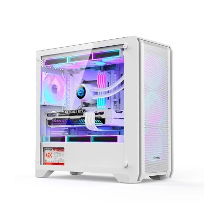 航嘉（Huntkey）GX750S掠奪者 白色 游戲機(jī)箱 （360水冷/12風(fēng)扇位/M-ATX主板）