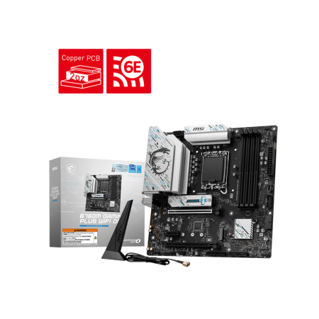 微星（MSI）B760M GAMING PLUS WIFI DDR4電腦主板 支持 CPU12700KF/13600KF/12600KF(Intel B760/LGA 1700)