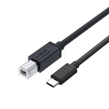 艾德生  32044 Type-C接口USB2.0打印線  1.5米 雙屏蔽  即插即用