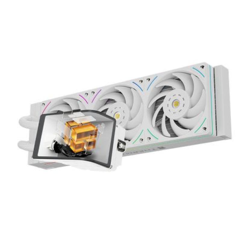 利民（Thermalright）WV360 UB【奇幻視界】ARGB 白色 6.67英寸大屏性能聯(lián)排風(fēng)扇360水冷散熱器 奇幻視界 裸眼3D曲面屏WONDER VISION 360 UB ARGB