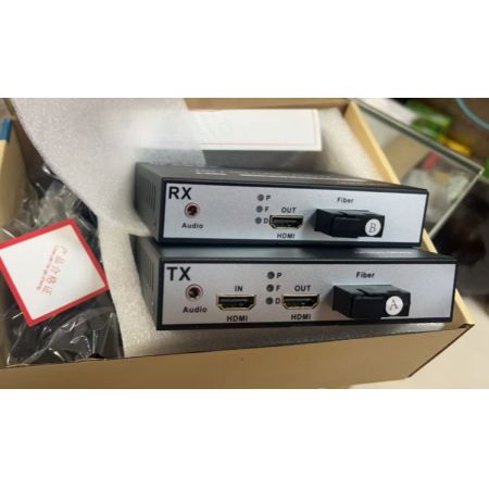 束烽通信 SF-HDMI+OHT+A 高清HDMI音視頻光端機 HDMI光纖收發(fā)器光纖延長器帶環(huán)出帶3.5音頻單模單纖SC接口一對