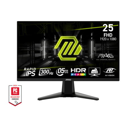 微星（MSI）MAG 255XF 24.5英寸Fast IPS FHD 300Hz 0.5ms (GtG) 支持HHDR 游戲電競高刷顯示器  高性價比