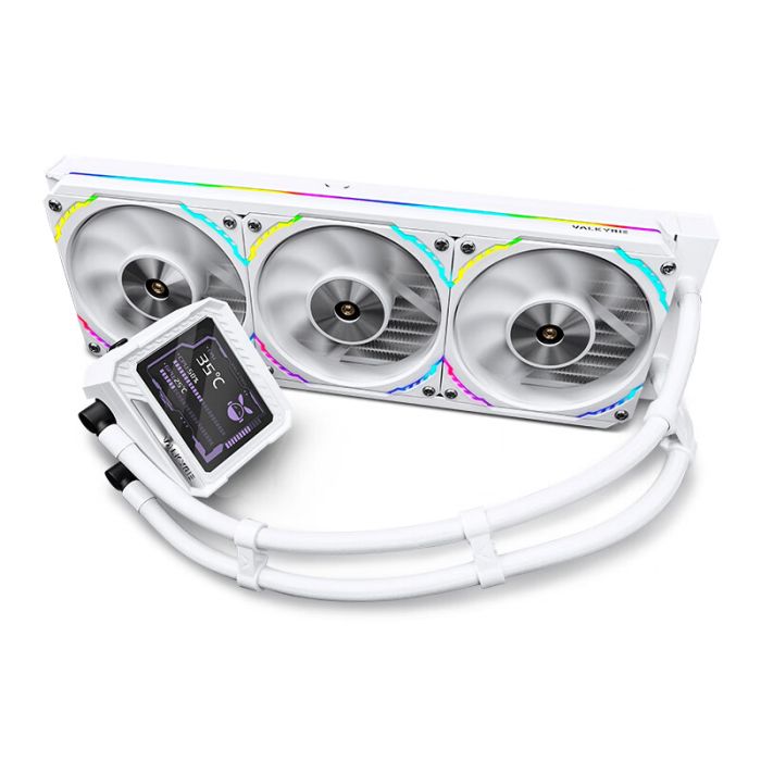 瓦爾基里(VALKYRIE)V360 MERLIN 梅林方形冷頭 VK 一體式CPU水冷散熱器 3.5吋IPS液晶屏