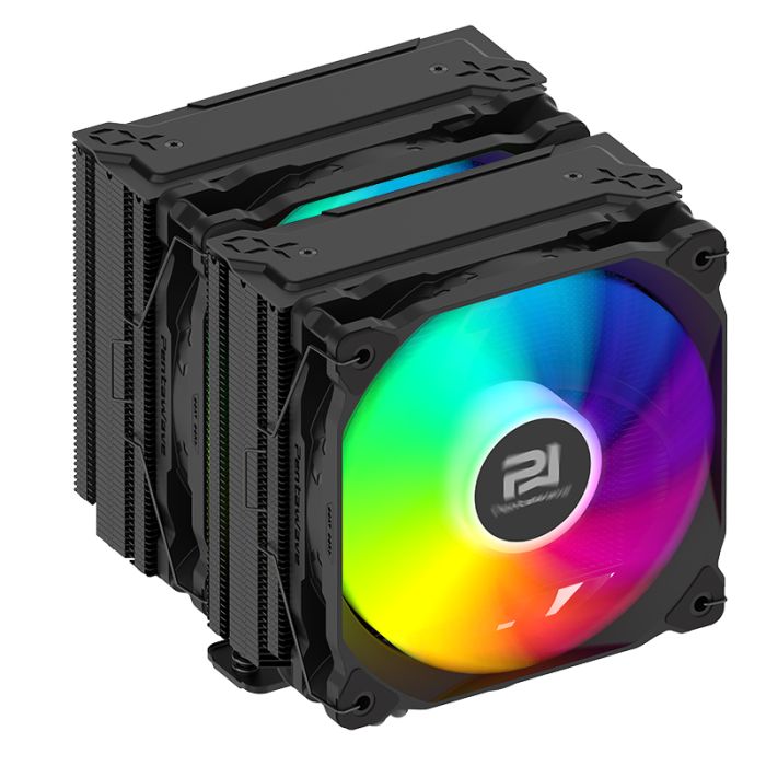 攀威(PENTAWAVE) Z06D LE ARGB BK 6熱管雙塔12CM風冷CPU散熱器高性能 扣具支持LGA1700/1851/AM4/AM5