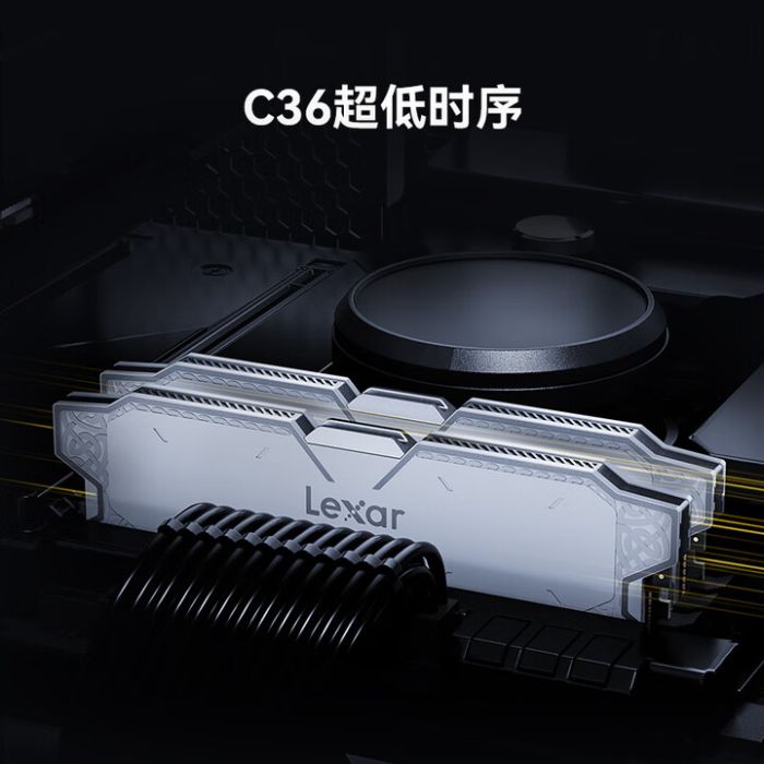 雷克沙雷神之錘 16G 單條6000 C36 白色 DDR5 臺式機內(nèi)存條