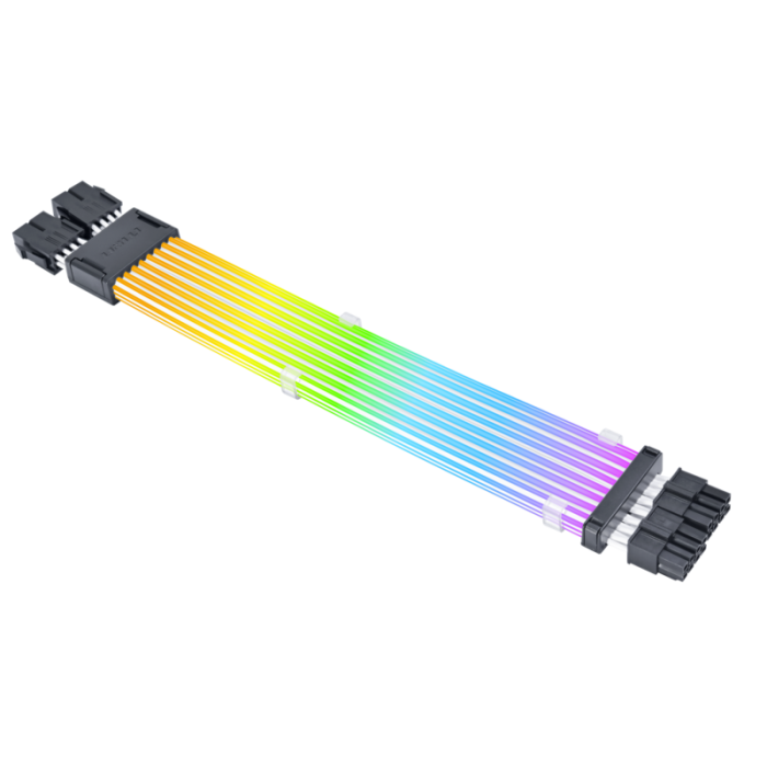 聯(lián)力LIAN LI四代無線版霓彩線神光同步延長線發(fā)光線-cpu2*8PIN 霓虹線