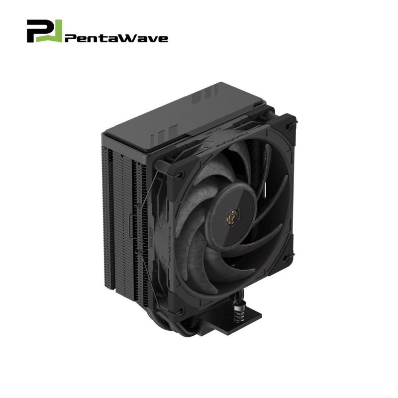 攀威(PENTAWAVE) Z05C EX 純黑 5熱管單塔CPU風冷散熱器 熱管直觸 雙滾珠3000轉(zhuǎn)暴力風扇不擋內(nèi)存 塔體高度157mm 支持LGA1851/1700/1200/115X/AM4/AM5
