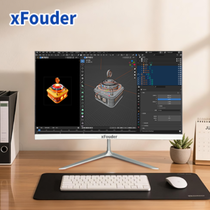 xFouder  X240WZH 白23.8英寸1k-100MHZ刷新IPS三面無(wú)邊框直面顯示器 VGA+HDMI,CE、FC、CCC、ISO9001認(rèn)證