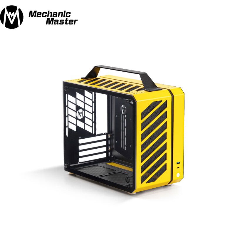 方糖機械大師 酷方 C28脈沖 活力黃 MATX/ITX主板機箱 風(fēng)冷限高162mm 顯卡限長≤33cm 支持240水冷 質(zhì)保一年