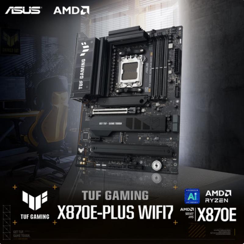 華碩（ASUS）TUF GAMING X870E-PLUS WIFI7 主板 ATX 支持 CPU 9900X3D/9950X3D/9800X3D (AMD X870/socket AM5)