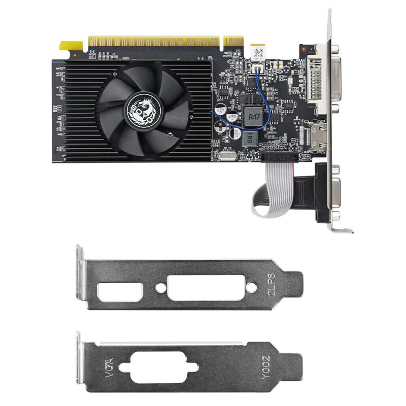 梅捷 GT610火龍LP 2GD3 臺式機游戲辦公靜音顯卡全新獨立亮機 梅捷 GT610火龍LP 2G