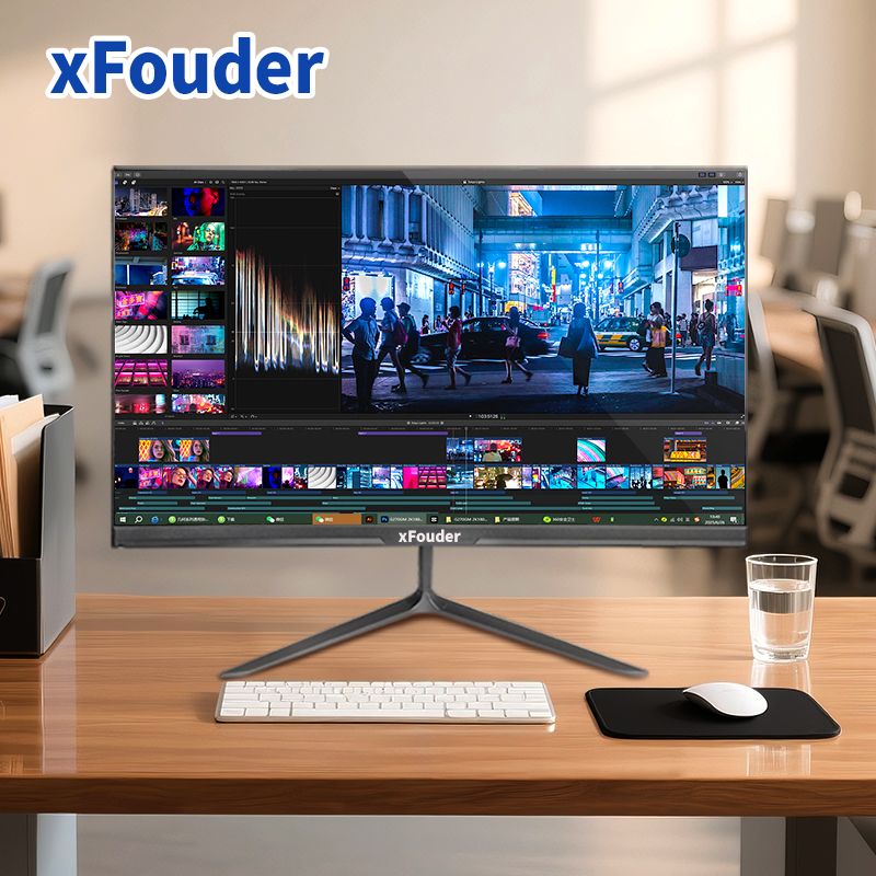 xFouder X270WZK 27英寸 黑色 1k-100MHZ刷新 IPS 三面無(wú)邊框直面顯示器 VGA+HDMI,CQC、CCC、ISO9001認(rèn)證 支持壁掛