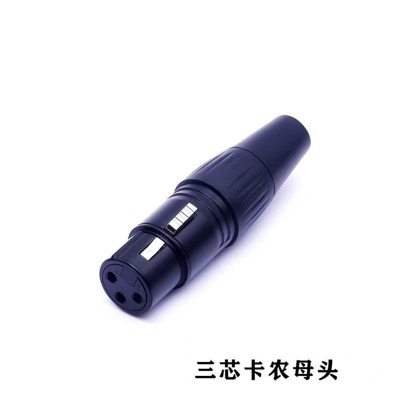 康飛 KF-K02 卡農(nóng)頭3芯卡農(nóng)平衡插頭話筒接頭XLR功放音響調(diào)音臺(tái)接線端子鍍金卡儂頭卡龍頭卡儂母接頭 卡農(nóng)母頭 卡龍頭卡農(nóng)母頭XLR平衡鍍金三芯DMX512 燈光音響調(diào)音臺(tái)話筒插頭