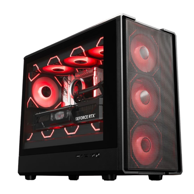 半島鐵盒 W6側透（MATX+3風扇顯卡+頂部支持360水冷） 鐵網(wǎng)面板 CPU散熱器限高174mm 3風扇顯卡 頂部支持安裝/360水冷