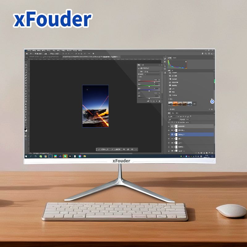 xFouder X270WZK 白色 27英寸1k-100MHZ刷新IPS三面無(wú)邊框直面顯示器 VGA+HDMI,CQC、CCC、ISO9001認(rèn)證 支持壁掛