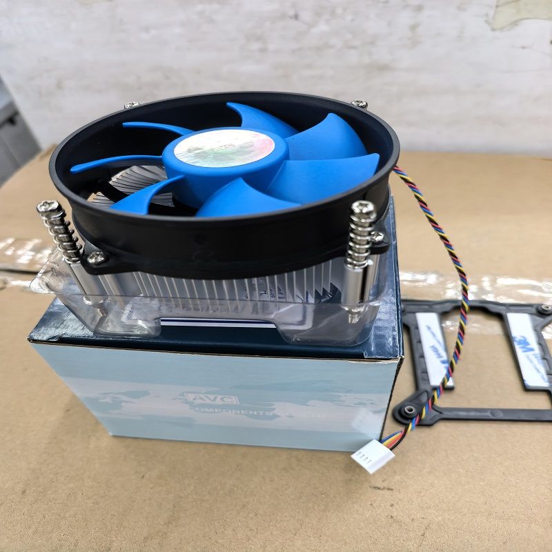 AVC查理王四線風(fēng)扇僅支持115X/1200CPU 9025四線風(fēng)扇純鋁散熱器僅支持115X