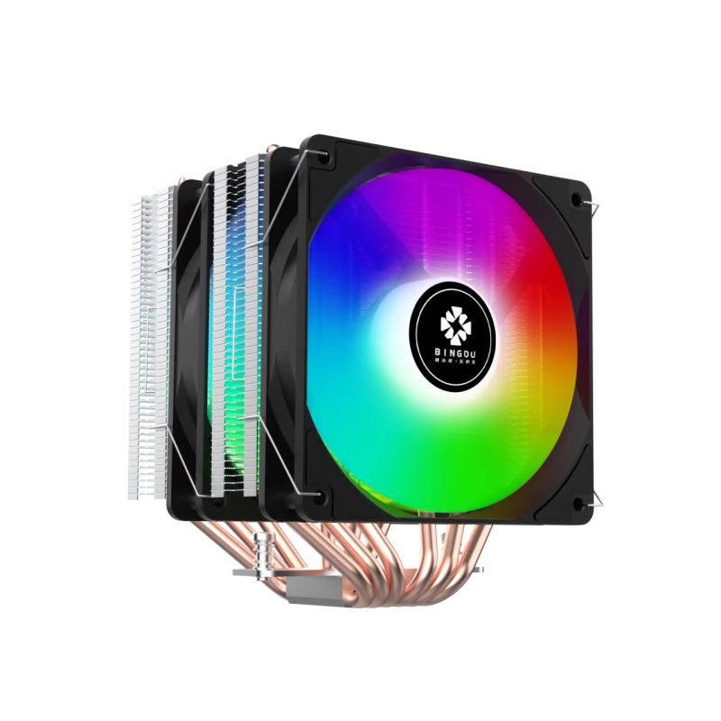 冰度 BD600沖鋒版 RGB 六熱管12厘米雙塔雙風(fēng)扇 支持/1150/1151/1155/1156/1366/1200/1700/AM5/AM4/AM3/AM4