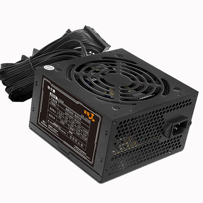 絕塵俠 安穩(wěn)王600 電商專供版 額定功率300W 電源大包裝加長(zhǎng)扁線cpu4+4，顯卡6+2，大D 1個(gè)，SATA 3個(gè) 臺(tái)式機(jī)電腦電源