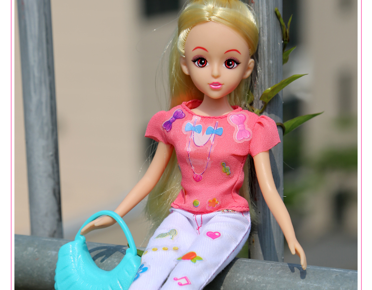 乐吉儿 a011 创意换装洋布芭比娃娃手工diy布偶女孩过家家玩具_过家家